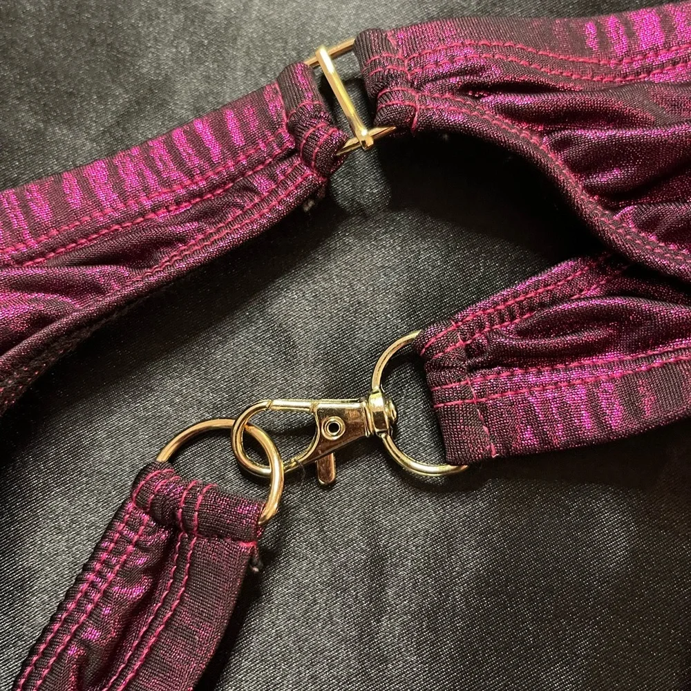 Shimmering Pink Bikini Bottom - Picture 4 of 8